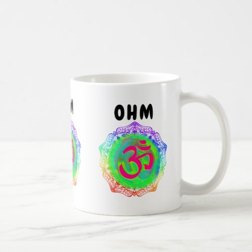OHM Symbol Yoga Inner Peace Coffee Mug