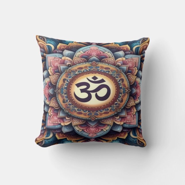 Ohm Throw Pillow (Front)
