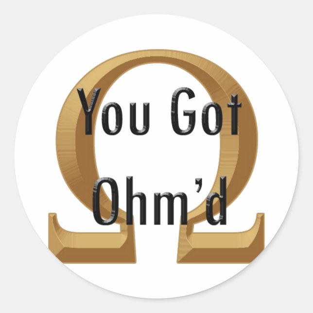 Ohmed Classic Round Sticker (Front)