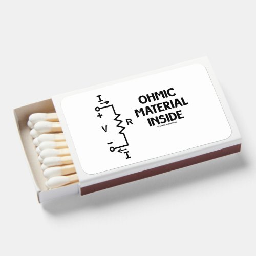 Ohmic Material Inside Ohms Law Humor Matchboxes
