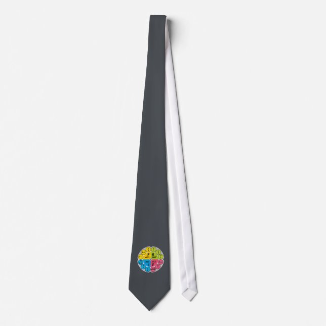Ohm's Law Circle Neck Tie (Front)