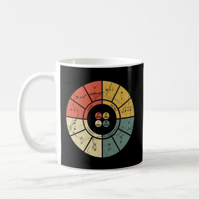 Ohms Law Diagram Electrical Electronics Engineer Coffee Mug (Left)
