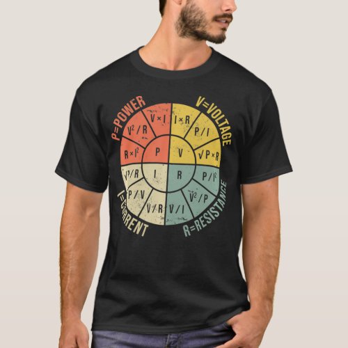 Ohms Law Diagram Electrical Electronics Engineer V T_Shirt