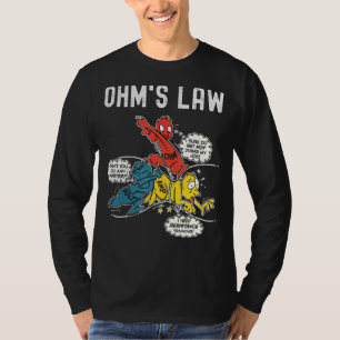 Ohms Law Electricity Explained Electrical Enginee T-Shirt
