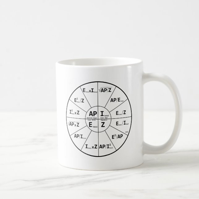 Ohms Law for AC Coffee Mug (Right)