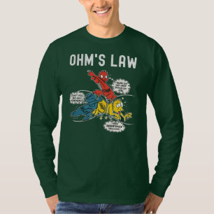 Ohms Law Funny Electricity Explained Electrical T-Shirt