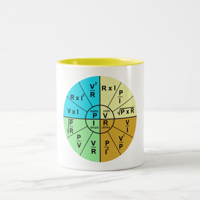 Ohm's Law Two-Tone Coffee Mug (Center)