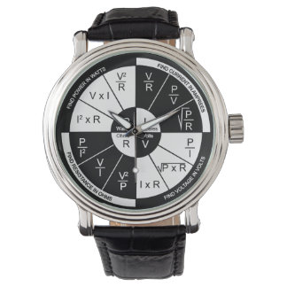 Ohm's Law Watch- Black and White Watch