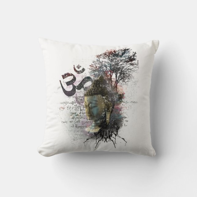 OHMY ZEN throw pillow (Front)
