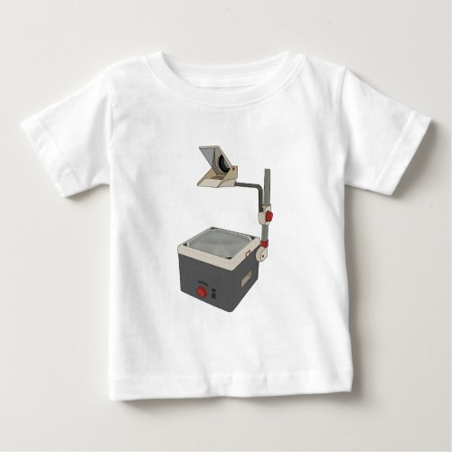 OHP 80s 90s Overhead Projector Baby T_Shirt