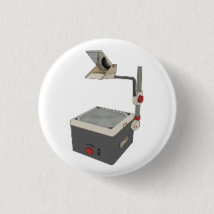 OHP 80s 90s Overhead Projector Button