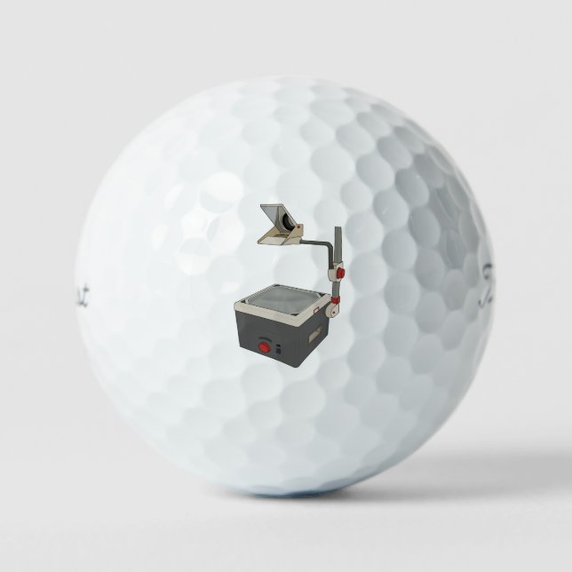 OHP 80s 90s Overhead Projector Golf Balls (Front)