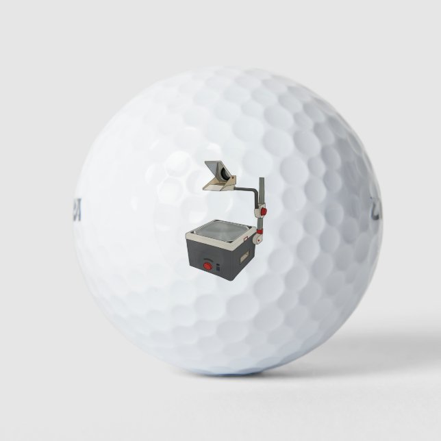 OHP 80s 90s Overhead Projector Golf Balls (Front)