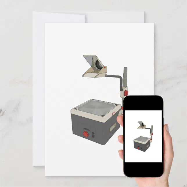 OHP 80s 90s Overhead Projector Invitation Zazzle