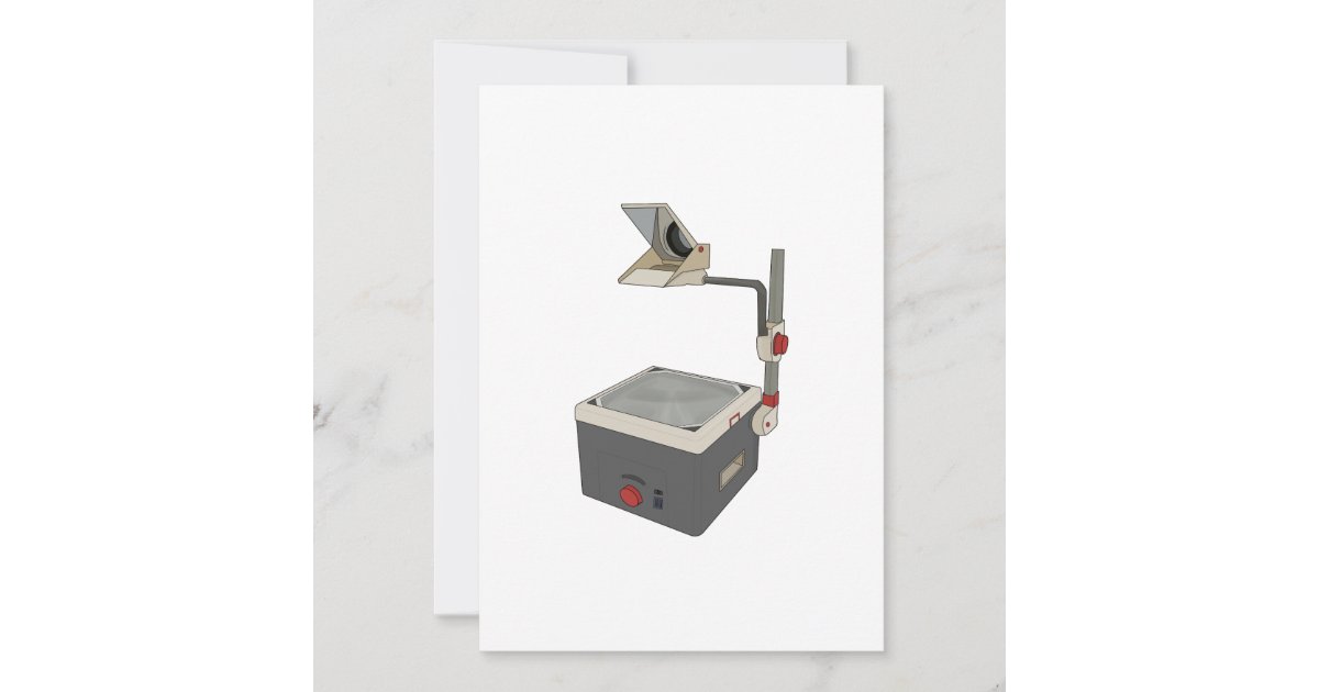 OHP 80s 90s Overhead Projector Invitation Zazzle