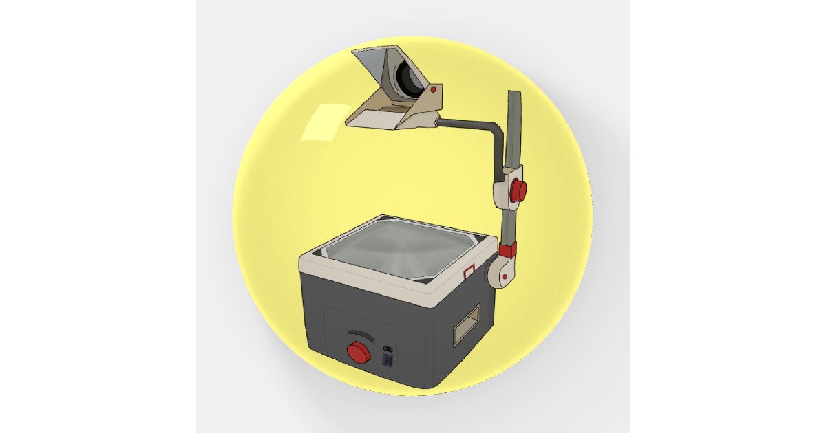 OHP 80s 90s Overhead Projector Paperweight