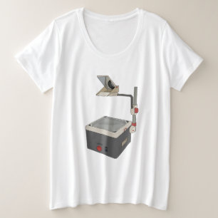 OHP 80s 90s Overhead Projector Plus Size T-Shirt