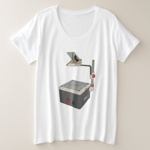 OHP 80s 90s Overhead Projector Plus Size T_Shirt