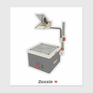 OHP 80s 90s Overhead Projector Sticker