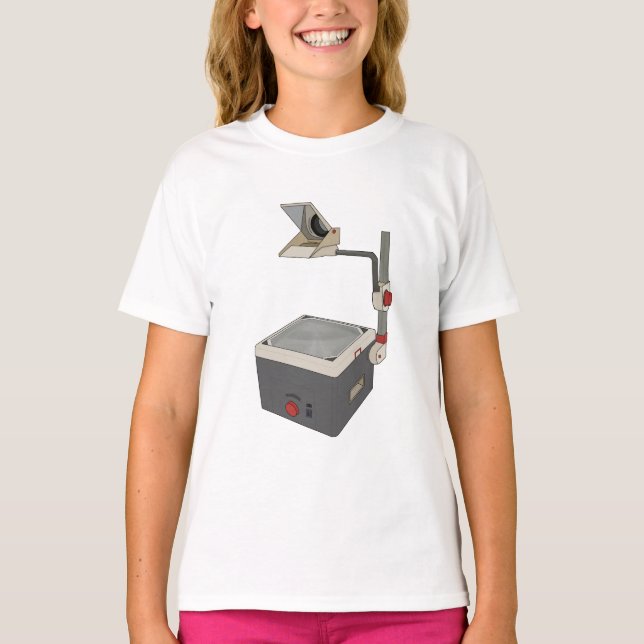 OHP 80s 90s Overhead Projector T-Shirt (Front)