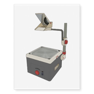 OHP 80s 90s Overhead Projector Temporary Tattoos