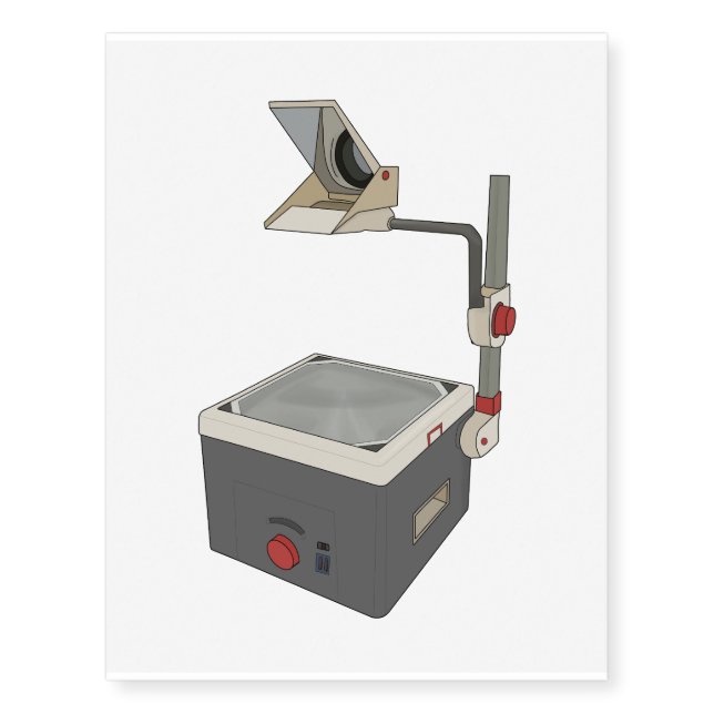 OHP 80s 90s Overhead Projector Temporary Tattoos (Front)