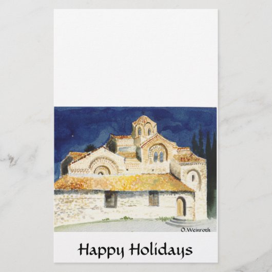 ohrid churches1, Happy Holidays, O.Weinroth (Front)
