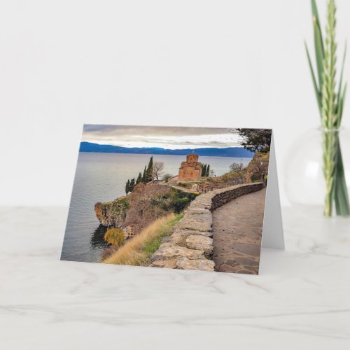 Ohrid Macedonia landscape photograph Card