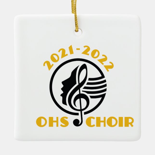 OHSChoir 2021-2022  Ceramic Ornament (Front)