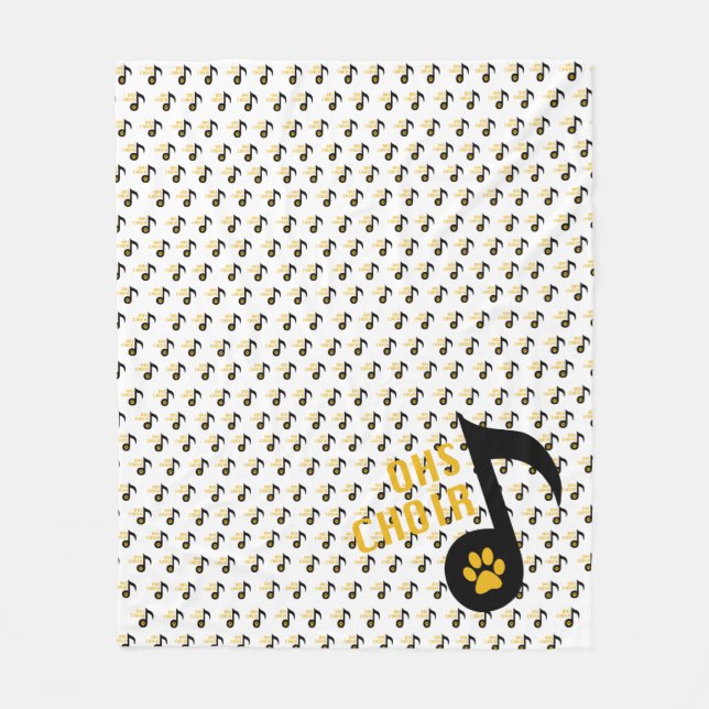 OHSChoir Note Fleece Blanket (Front)