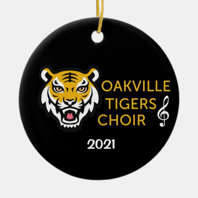 OHSChoir Tigers Dark Ornament (Front)