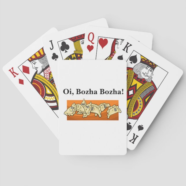 Oi Bozha Bozha Perogies Pierogies Poker Cards (Back)