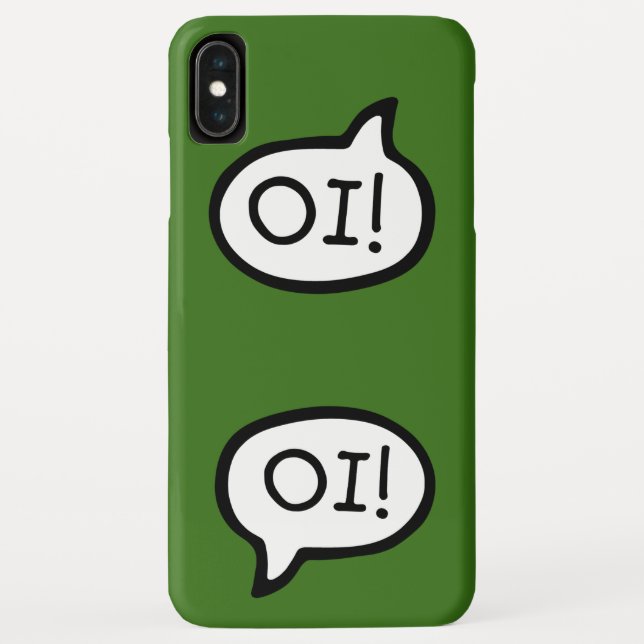 OI! Portuguese Language Greeting, Speech Bubble Case-Mate iPhone Case (Back)