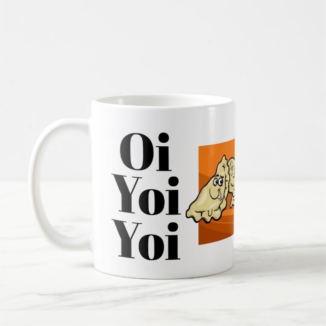 Oi Yoi Yoi Perogies Cartoon Mug (Left)