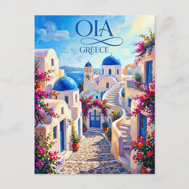 Oia Greece Postcard (Front)