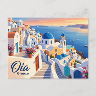 Oia Greece Postcard