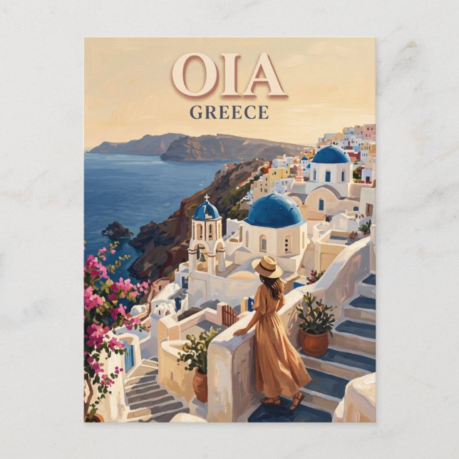 Oia Greece Postcard (Front)