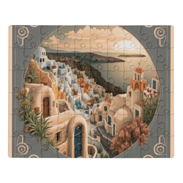  Oia Greece Village  Jigsaw Puzzle (Puzzle Horizontal)