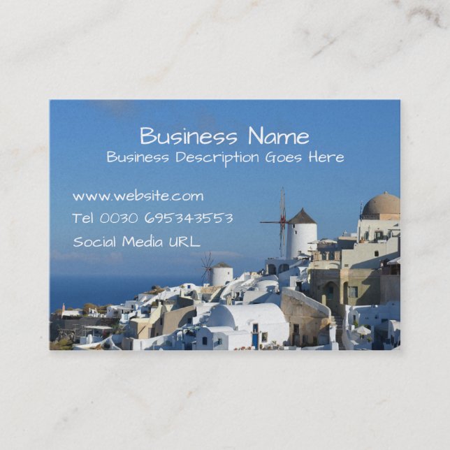 Oia Santorini Business Cards (Front)
