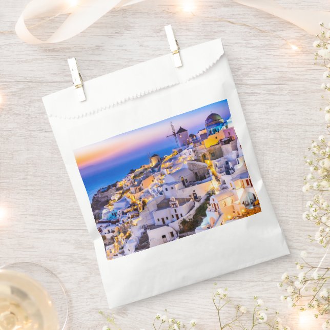 Oia Santorini Favor Bag (Clipped)