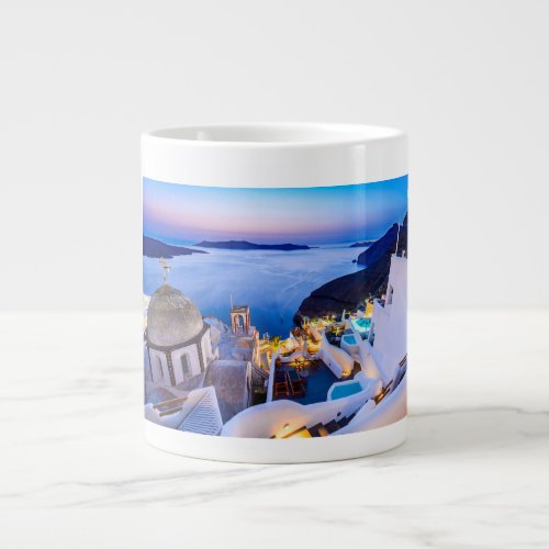 Oia Santorini Giant Coffee Mug