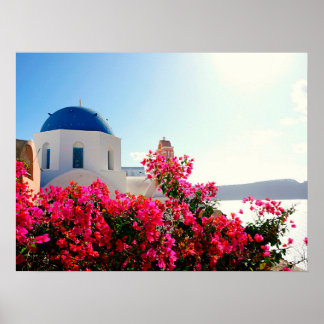 Oia Santorini, Greece Photography  Poster
