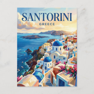 Oia, Santorini Greece Postcard