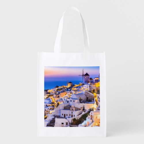 Oia Santorini Grocery Bag