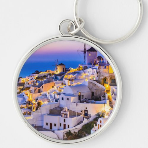 Oia Santorini Keychain