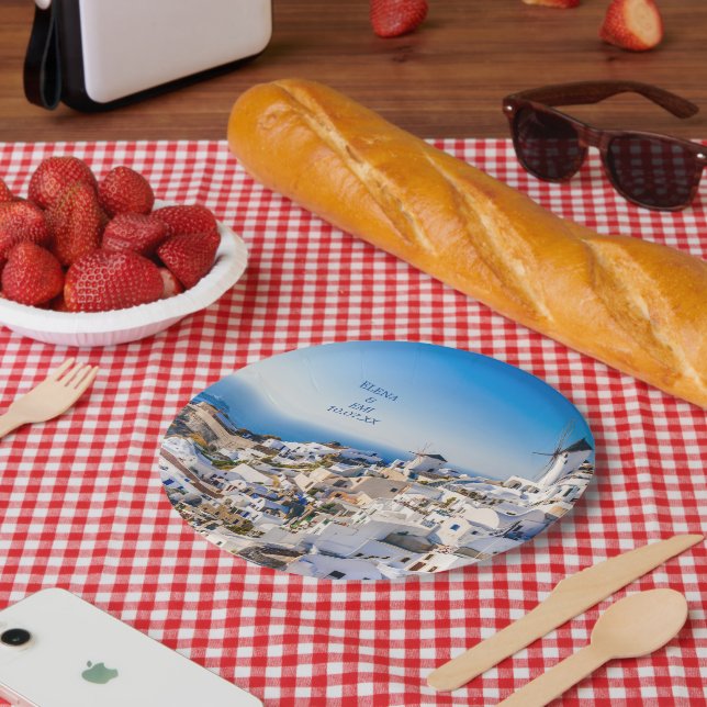 Oia Santorini Paper Plates (Picnic)