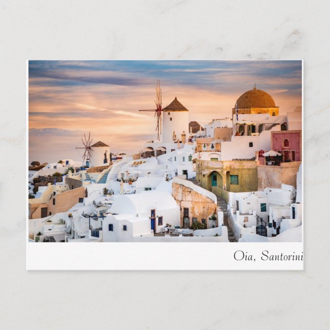 Oia Santorini Postcard (Front)