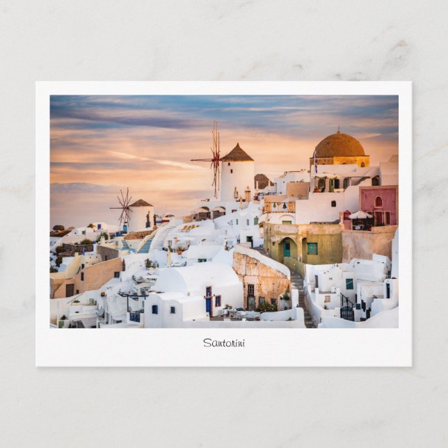 Oia, Santorini – Scenic  Postcard (Front)