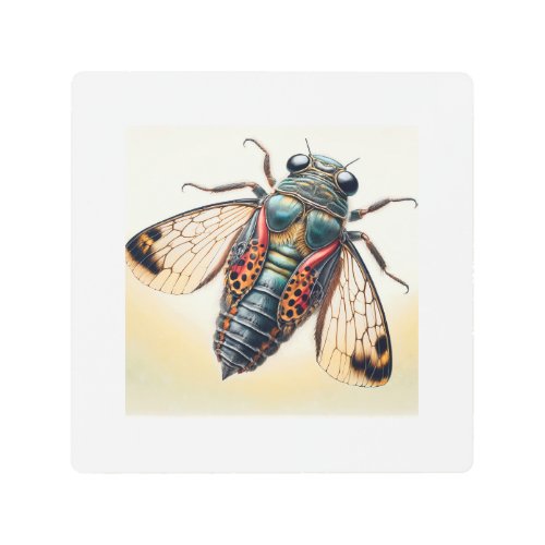 Oiceoptoma Insect 030724IREF120 _ Watercolor Metal Print