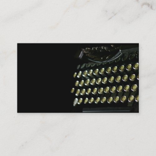 OId typewriter keyboard business card